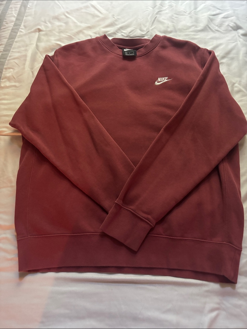 Nike Crewneck Sweatshirt in Deep Burgundy